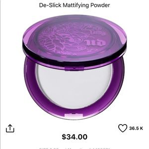 NIB Urban Decay De-Slick Mattifying Powder